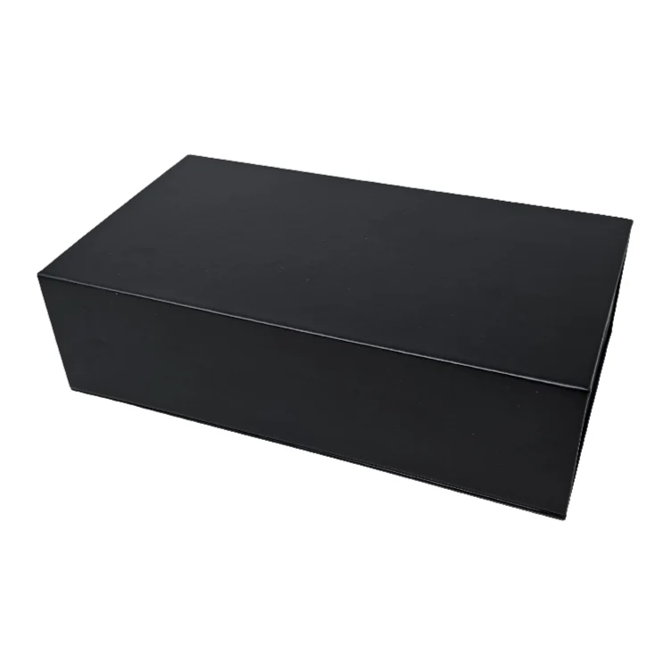 Black Rigid Magnetic Gift Box – Rectangular Luxury Packaging Box with Magnetic Closure Lid (Single & Bulk Packs) - Image 4